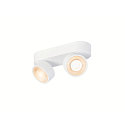 V�g- og Loftlampe KALU 2.0 2-flammer, egnet til VDU-arbejdsstationer IP20, hvid, lakeret d�mpbar