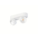 SLV V�g- og Loftlampe KALU 2.0 2-flammer, egnet til VDU-arbejdsstationer IP20, hvid, lakeret d�mpbar