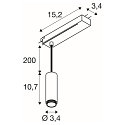 SLV 1-faset pendul LALU� MIX&MATCH uden sk�rm, CCT Switch IP20, sort d�mpbar