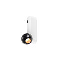 V�g- og Loftlampe DYSKO IP20, sort, hvid, lakeret d�mpbar