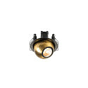 SLV Indbygnings loftlampe DYSKO rund IP20, guld, sort d�mpbar