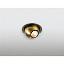 SLV Indbygnings loftlampe DYSKO rund IP20, guld, sort d�mpbar