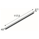 SLV 3-phase spot SIGHT EVO SINGLE square IP20, black, lacquered dimmable