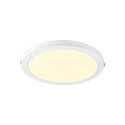 SLV Downlight VARIO 290 IP20, hvid, lakeret 