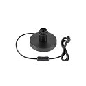 SLV Bordlampe WUD TL cylindrisk E27 IP20, naturlig farve d�mpbar