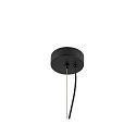 pendant luminaire OLYPSO 40 E27 IP20, black dimmable