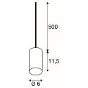 pendant luminaire FITU PD STONE E27 IP20, black dimmable