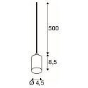 pendant luminaire FITU PD RIBBED E27 IP20, black dimmable