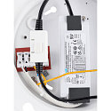SLV Loftlampe PANEL 60 rund, egnet til VDU-arbejdsstationer IP20, hvid, lakeret d�mpbar