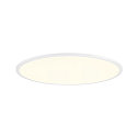 SLV Loftlampe PANEL 60 rund, egnet til VDU-arbejdsstationer IP20, hvid, lakeret d�mpbar