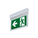 SLV V�g- og Loftlampe P-LIGHT firkantet IP20, gennemsigtig, hvid, lakeret 
