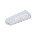 V�g- og Loftlampe P-LIGHT firkantet IP65, gennemsigtig, hvid, lakeret 