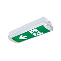 SLV V�g- og Loftlampe P-LIGHT firkantet IP65, gennemsigtig, hvid, lakeret 