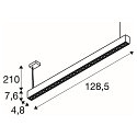 pendant luminaire GLENOS� PRO IP20, black, white dimmable