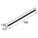 SLV Loftlampe GLENOS� PRO UGR < 19, egnet til VDU-arbejdsstationer IP20, sort, hvid, lakeret d�mpbar