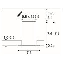 SLV Loftlampe GLENOS� PRO UGR < 19, egnet til VDU-arbejdsstationer IP20, sort, lakeret d�mpbar