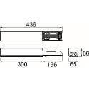 SLV Lysb�nd system udkobling EASYLIGHT FOB 300 5 25 BK 5-polet, sort