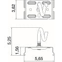 SLV Lysb�nd system fastg�relse EASYLIGHT CSK BK, sort