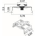 SLV Lysb�nd system loftmontering EASYLIGHT STM BK overflademonteret version, sort