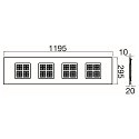 SLV LED panel PAVANNO 1200/300 UGR < 19, egnet til VDU-arbejdsstationer, d�mpbar 22W 3440lm 3000|4000K 45� CRI 80-89
