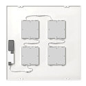 SLV grid luminaire PAVANNO 600 ON-OFF CCT Switch, UGR < 19, multipower IP20, white 