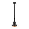 Pendel LALU� SET CONE 15 E27 IP20, sort d�mpbar