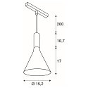 SLV Pendel LALU� SET CONE 15 IP20, sort d�mpbar