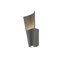 SLV Udend�rs wall luminaire RASTERLYS WL UP/DOWN direkte / indirekte, konisk, havluftbestandig IP65, antracit d�mpbar
