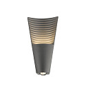 SLV Udend�rs wall luminaire RASTERLYS WL UP/DOWN direkte / indirekte, konisk, havluftbestandig IP65, antracit d�mpbar