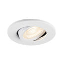 Indbygnings loftlampe UNIVERSAL DOWNLIGHT MOVE svingbar, med d�ksel IP20, hvid d�mpbar