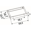 SLV monteringsramme PANEL P | PAVANNO, hvid