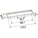 SLV mounting frame PANEL P | PAVANNO, white