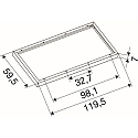 SLV mounting frame PANEL P | PAVANNO, white