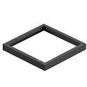 monteringsramme PANEL P | PAVANNO, sort