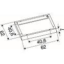 SLV monteringsramme PANEL P | PAVANNO, sort