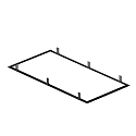 mounting frame PANEL P | PAVANNO, black