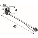 SLV plug-in connector RETRO CON 4P002 4-pole, white