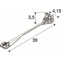 SLV stik tilslutning RETRO CON 6P101 6-polet, hvid