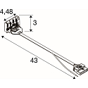SLV stik tilslutning RETRO CON 6P102 6-polet, hvid