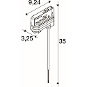 SLV adapter BATTEN INDUSTRY C+P, hvid