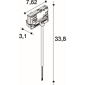 SLV adapter BATTEN INDUSTRY C+P, white