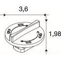 SLV switch BATTEN INDUSTRY C+P, white