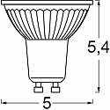 SLV WIFI LED Smart light bulb ZigBee controllable GU10 4,7W 350lm 2700K 45° dimmable clear