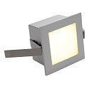 Indbygningslampe FRAME BASIC LED alu-gr� LED varmhvid, 1W 90lm 3000K CRI >80