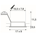 Recessed light NEW TRIA II GU10