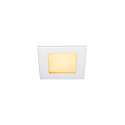 LED Indbygningslampe FRAME BASIC LED SET Downlight, 9,4W, SMD LED, 3000K, 90�, inkl. netdel, Clip fjedre, hvid