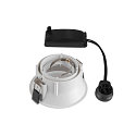 SLV Indbygningslampe HORN-T GU10, 1xGU10, 230V, Clip fjedre, hvid