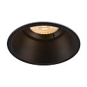 Indbygningslampe HORN-O, 1xGU10, 230V, Clip fjedre, sort