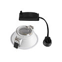 SLV Indbygningslampe HORN-O, 1xGU10, 230V, Clip fjedre, hvid