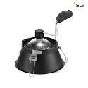 SLV Recessed luminaire HORN-T QPAR111, GU10, 230V, black